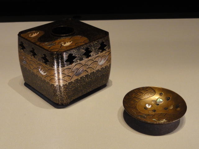 江戸時期江戸時期 はまぐり蒔絵の三重盃 - 漆芸